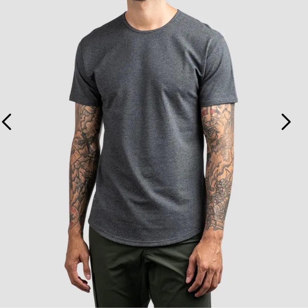NWT BYLT Drop Cut Shirt Lux Mens XL Gray